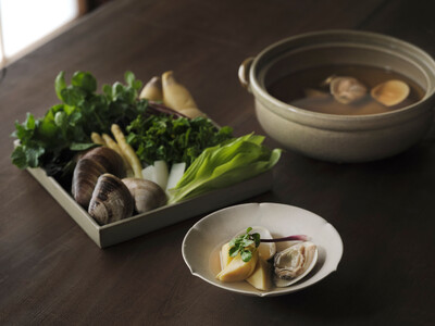 季節の「あわい」を味わう新シリーズ始動第一作　「蛤と筍、春の芽吹き」