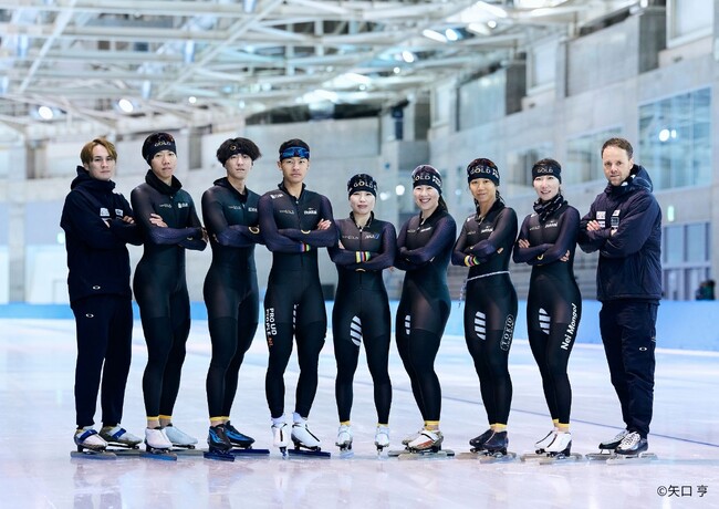 世界を目指すスピードスケートチーム「teamGOLD」× 岡山発アップサイクルブランド「EBIST」が初コラボ