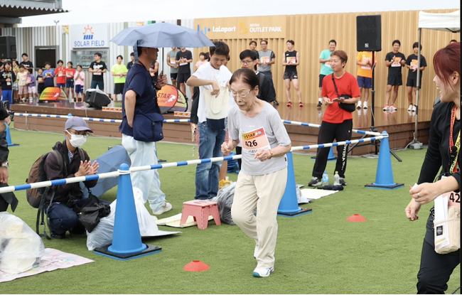 【SPEED STAR】大会史上最高齢93歳もダッシュ！関西を熱くするSPEEDSTAR30mダッシュチャレンジ、ららぽーと門真で実施
