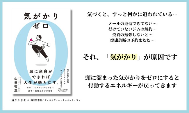 プレスリリース「頭の余白を取り戻す新習慣、書籍『気がかりゼロ』予約販売開始」のイメージ画像