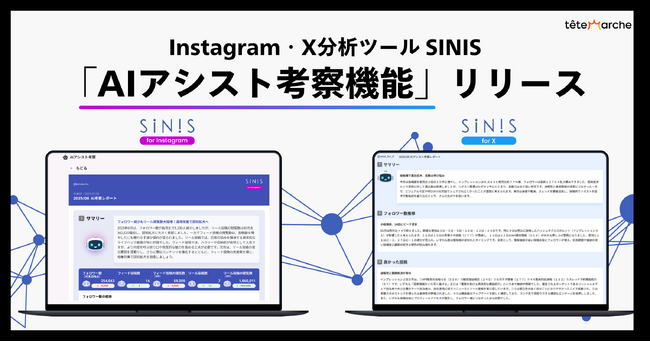 【SINIS新機能】生成AIによる「AIアシスト考察」で、SNSアカウント分析のハードルを下げる機能をリリース