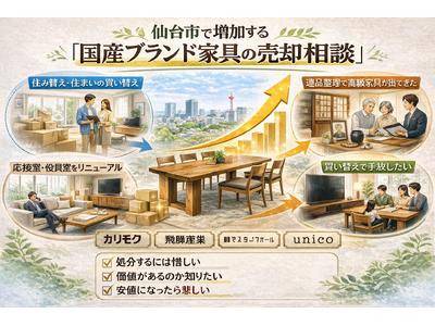 仙台市で「マルニ木工家具の買取強化」を開始｜購入10年以内は3,000円保証、人気シリーズは高価買取対応