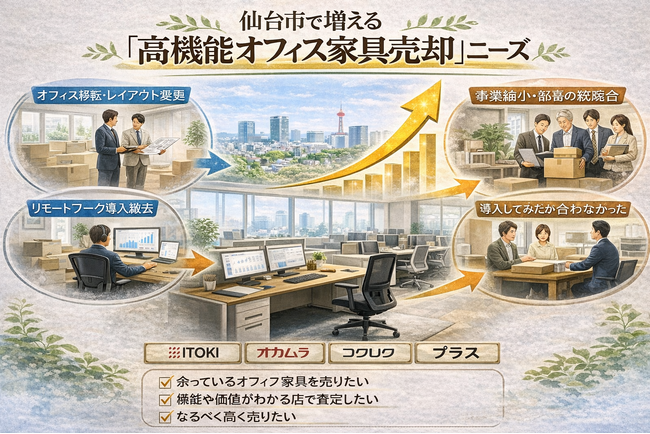 仙台市で「ハーマンミラー家具の買取強化」を開始｜購入10年以内は10,000円保証、法人什器も対応し高価買取体制を拡充