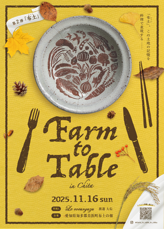 農家発！愛知県美浜町・布土の「畑」で “食”と “風土”を味わう一日。「Farm to Table in Chita」- 布土 - 11月16日（日）開催！