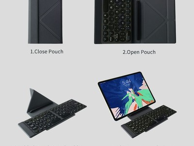 世界最薄3.5mm！ 手帳サイズに折りたためるワイヤレスキーボード「SLIM-FOLD Keybodad」がKickstarterに登場！