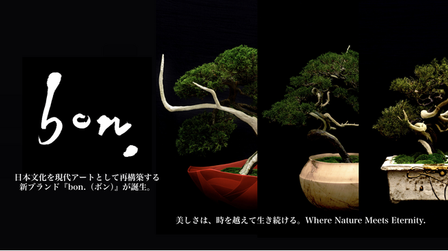プレスリリース「盆栽を現代アートとして再構築する、新ブランド『bon.（ボン）』が誕生」のイメージ画像