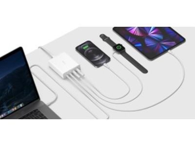 【Belkin】1台の充電器で4台のデバイスに対応、最大108W給電が可能な「Belkin BOOST↑CHARGE PRO 4ポートGaN充電器108W」を発売開始！