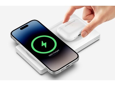 【Belkin】世界シェア1位の公式MagSafe充電シリーズから新ラインナップ「Belkin BoostCharge Pro MagSafe 2-in-1」を発売開始