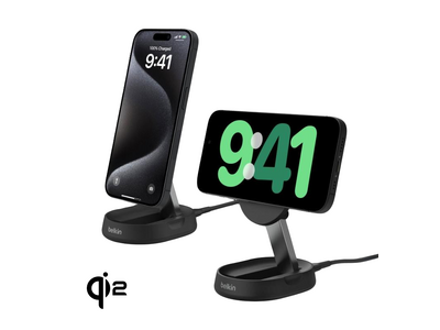 【Belkin】世界初！次世代ワイヤレス充電規格「Qi2」公式認証シリーズより「Belkin Qi2 折りたたみ式充電スタンド」が発売開始