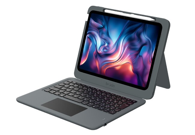 猻ςA4Kf&o͋@\ځ@iPadpL[{[ȟ^P[XBelkin Connect iPad Folio with Display HubVo
