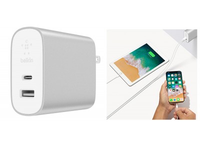 【Belkin】コンパクトサイズでも合計39Wのパワフル給電！PD対応の2ポート高速USB充電器『BOOST↑CHARGE(TM) USB充電器（27W USB-C(TM) + 12W USB-A）』