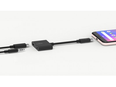 イヤホンジャックのないUSB-Cデバイスに最適！USB-Cデバイスを『ながら』充電できる「RockStar(TM) USB-C(TM) to 3.5mm アダプタ」を8/23(金)発売