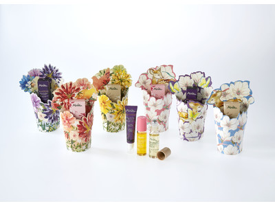 メルヴィータ 小鳥やバンビの描かれたボタニカルアートのロールオンオイルを限定発売