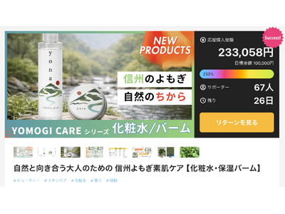 ���Y������X�L���P�A�V���[�Y�AMakuake�J�n18����67���E23,3���~�B���i�p�����j