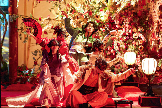 プレスリリース「DAZZLE×蜷川実花 with EiM イマーシブ公演《花宵の大茶会》いよいよ明日開幕　身体ごと物語に“入り込む”歴史に没入する新しい文化体験」のイメージ画像