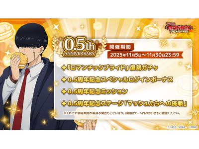 『マッシュル-MASHLE-マッスルパズル』祝0.5周年！復刻ガチャなど特別記念イベントを開催！