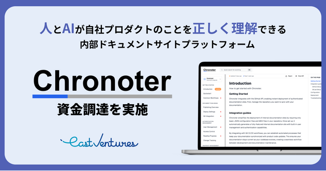 AI時代の新たなチームナレッジ管理サービス『Chronoter』、プレシードラウンドの資金調達を実施