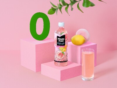 「ミニッツメイド ゼロシュガー」シリーズから新登場の「ピーチレモネード」が 3月30日（月）全国発売　ミニッツメイド厳選果汁のおいしさが、ゼロシュガー・ゼロカロリーで楽しめるラインナップを拡充