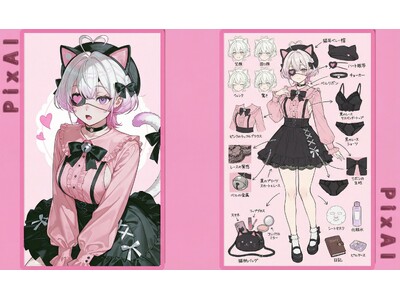 PixAI�A�n���ՂƂ��Ă̋@�\���g�[�A�L�����N�^�[�V�[�g�����@�\��V���ɒ�