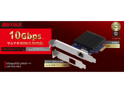 高速で安定したネット通信を実現。10Gbpsマルチギガ対応LANボード「LGY