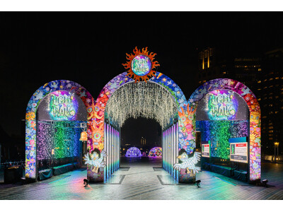 臨海副都心エリアの光の回遊ルートがホリデー仕様にアップデート「LIGHT WALK ODAIBA」12月14日よりスペシャルバージョンを展開