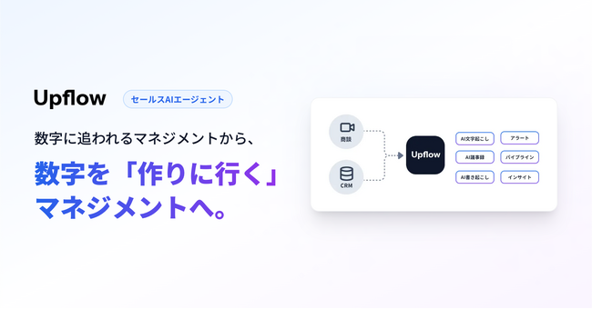 Upflow、営業マネージャー向けAIエージェントの正式リリースに向けた先行登録受付を開始