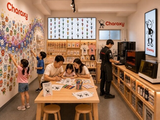 プレスリリース「自分の絵が“ぷにもちシール”に。7/1 東京・南青山、オリジナルキャラグッズが作れる体験型ショップがオープン！七夕には、みんなでつくる「ぷにもち天の川」も出現」のイメージ画像