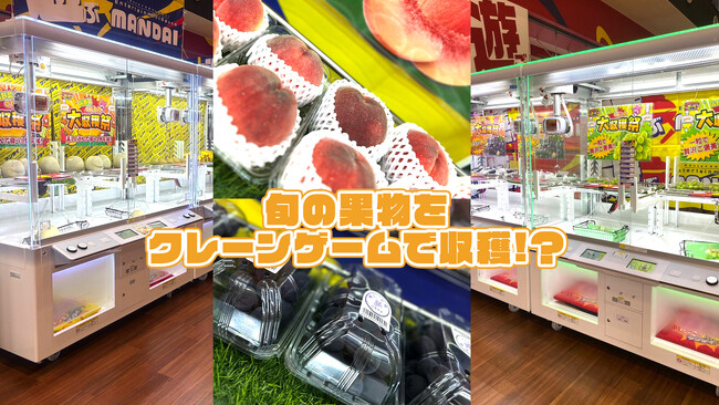 食欲の秋、桃やシャインマスカットをゲームで“収穫”!?