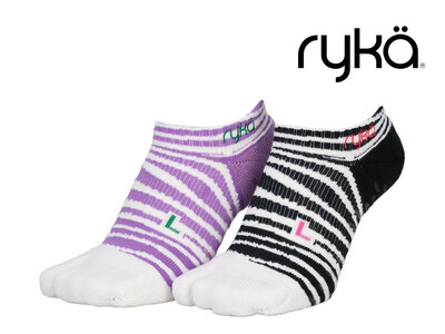 ryka、パフォーマンスとデザインを両立。定番の足袋型ソックス【R-SOX6】に、数量限定のゼブラ柄2足セットが登場！