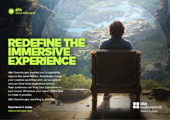 2026�N3���A�L���ɓ��{���̃C�}�[�V�u�T�E���h��݃z�[�����a���B�C�}�[�V�u�T�E���h�V�X�e���ud&b Soundscape�v�𐢊E�ő勉*�œ����B���C�u�����͎��̃X�e�[�W��