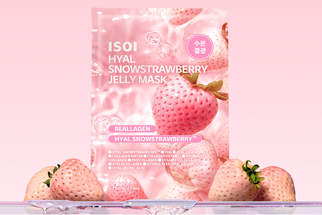 韓国発スキンケアブランド「ISOI(アイソイ)」がぷるとろ質感の“ヒアル雪イチゴジェリーマスク”を新発売!!
