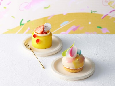 四季菓子の店 HIBIKA（ひびか）は、4月1日(水)より阪急うめだ本店にて、画家・品川 亮氏とHIBIKAのコラボレーション限定ケーキを販売いたします。