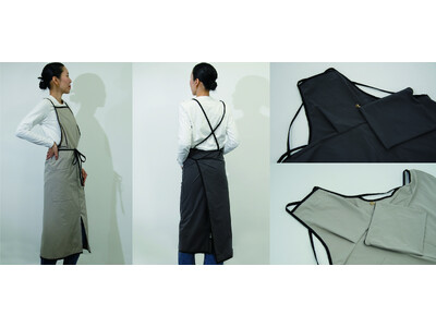 2分で完売！「yekla」から360度どこから見ても美しい一番人気の「バッククロスエプロン」に新色が登場！