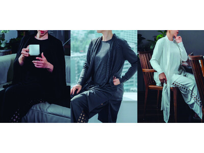 家でくつろぐ心地よさと外でも着られる美しさを両立洗練されたデザインが女性の心をくすぐるルームウェアがご好評につき、通年展開へ！