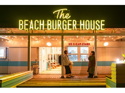 「The BEACH BURGER HOUSE 12月ナイト営業」雪降るカニクリームコロッケバーガー限定販売