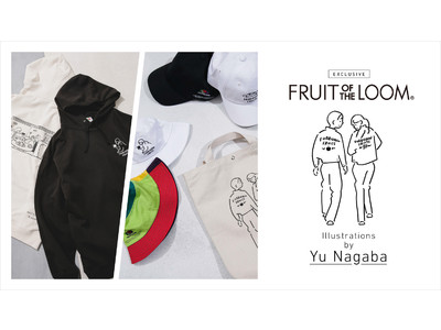 Fruit of the Loom×Yu Nagaba×nano・universeのコラボアイテムが発売。
