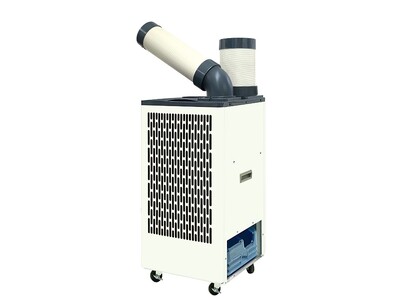 熱中症対策が義務化された製造現場・屋外イベントなどの猛暑対策に。55℃の高温環境でも使用可能！冷房能力と...