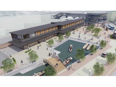 〈福岡県・柳川市・西鉄で取り組む「西鉄柳川駅周辺整備事業」の一環〉西鉄柳川駅前「にぎわい交流施設」202...