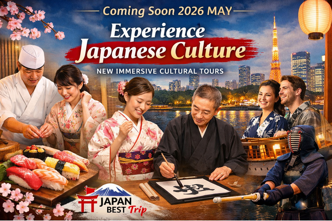 プレスリリース「訪日外国人向けツアー「Japan Best Trip」が日本文化を体験できる「体験型アクティビティツアー」を新たに提供開始」のイメージ画像