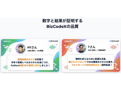 【生成AI×Python】IT知識ゼロから6ヶ月で副業案件獲得を目指す、実践型プログラミングスクール「BizCodeX」の提供を開始