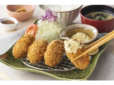 毎年大人気！サクッとジューシーな「大粒牡蠣フライ」をはじめ、冬の味覚を贅沢に堪能する期間限定『牡蠣フェア』開催！