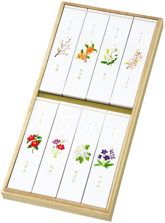 「春夏秋冬」めぐる季節を楽しむ、花の香りを詰め合わせた進物が発売