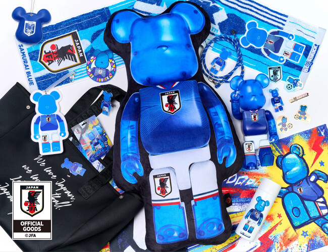 BE@RBRICK「サッカー日本代表Ver.」100％ ＆ 400％発売決定！ 1000％クッションなど全13種、6月5日(金)より順次販売開始