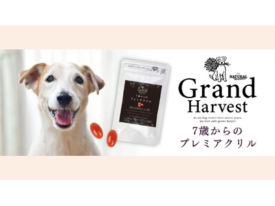 シニア犬の“これから”に、新しい選択肢。ナチュラルハーベストより、シニア犬のための新ブランド「Grand Harvest（グランハーベスト）」が誕生。
