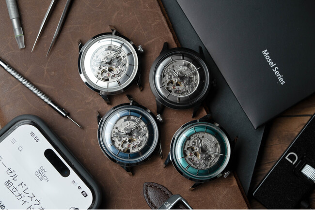 自分で組み立てる本格機械式ドレスウォッチ。DIY Watch Clubの新シリーズ「モーゼル・ドレスウォッチ」が5月22日より発売