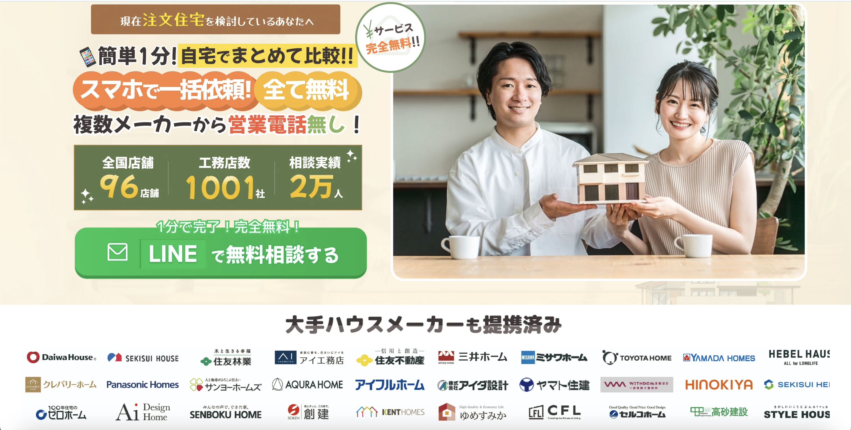 【住宅会社リスク0】完全成果報酬型の集客支援「住まぽち」始動。　登録住宅会社募…