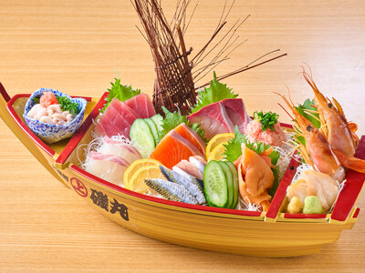 これぞ磯丸水産！豪華「舟盛り」で盛り上がり、絶品「押し寿司」で心ゆくまで堪能 4月1日（水）新しいグラン...