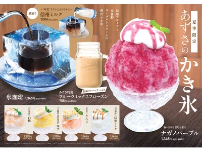 【夏季限定】信州のフルーツをシロップにした『かき氷』と、氷の器で楽しむ『氷珈琲』で夏の暑さを吹き飛ばそう！【上高地あずさ珈琲】