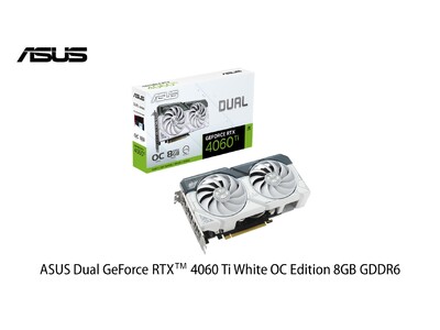 ASUSの2連ファンでコンパクト設計のNVIDIA GeForce RTX(TM) 4060TIを