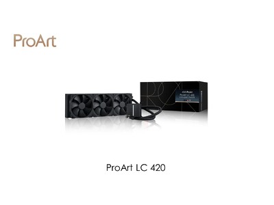 ASUSのクリエイター向けブランド「ProArt」より420mmオールインワンクーラー「ProArt LC 420」を発表。